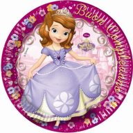 Disney Sofia First Paper Plate 8 pcs 23 cm