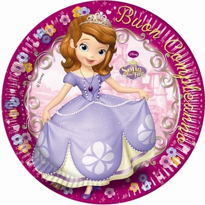 Disney Sofia First paper plate 8 pcs 23 cm