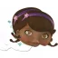Doc McStuffins Disney Dr. Plush 2 in 1 Invitation and Mask 4 pcs