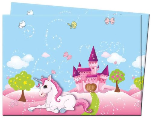 Unicorn Castle Plastic Tablecover 120*180 cm