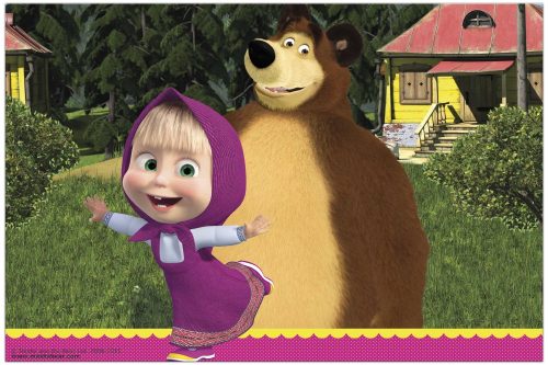 Masha and the Bear Plastic Tablecover 120*180 cm