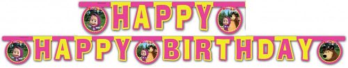 Masha and the Bear Happy Birthday Banner 200 cm