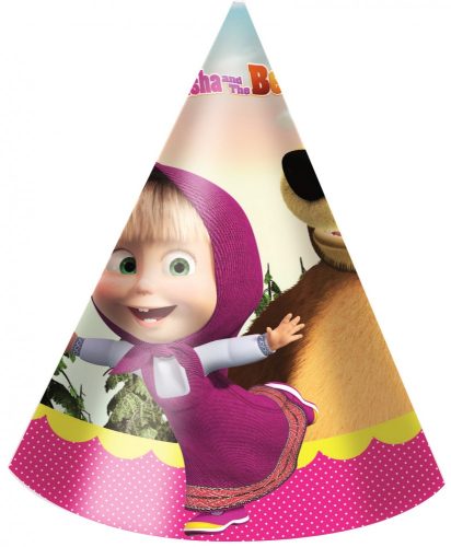 Masha and the Bear Party Hat (6 pieces)