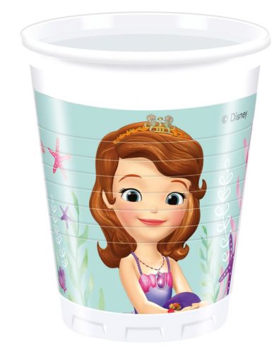 Disney Sofia Pearl of the Sea plastic cup 8 pcs 200 ml