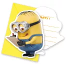 Minions The Rise of Gru party invitation 6 pcs