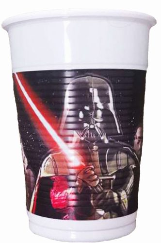 Star Wars Lightsaber plastic cup 8 pcs 200 ml