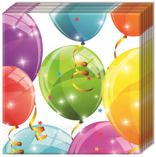 Sparkling Balloons, Napkin (20 pieces)