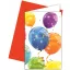 Balloon Sparkling party invitation set of 6