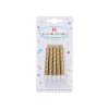 Happy Birthday Happy Birthday Gold cake candle, candle set 10 pieces