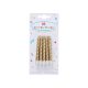 Happy Birthday Gold cake candle, candle set 10 pieces