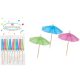Colour Umbrella Cocktail Stirrers Pack of 10