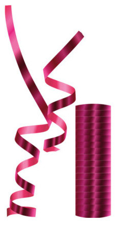 Colour Metallic Fuchsia Streamer