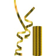 Colour Metallic Gold Streamer