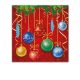 Christmas Sparkling Balls napkin 20 pieces 33x33 cm