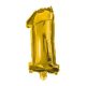 Gold, Gold mini number 1 foil balloon 33 cm