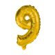 Gold, Gold mini Number 9 foil balloon 35 cm