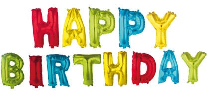 Happy Birthday Multicolour Foil Balloon