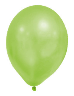 Colour Metallic Green Pastel balloon, 8 pcs