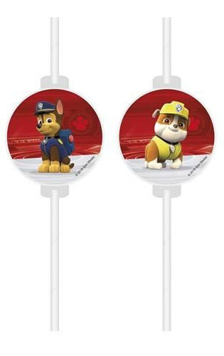 Paw Patrol Ready For Action paper straw, set of 4 set