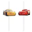 Disney Cars Arena Race paper straw, set of 4