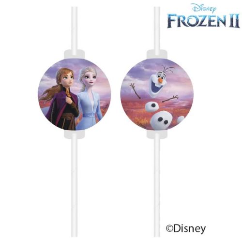 Disney Frozen II Leaf Paper Straw, 4 pieces set