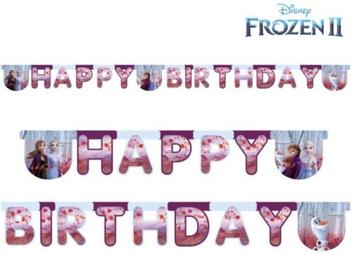 Disney Frozen II Leaf Happy Birthday Banner 200 cm