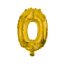 Number Gold, 0-shaped foil balloon 10 cm