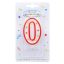 Colour cake candle, number candle 0