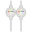 Happy Birthday Streamers Happy Birthday paper straw set of 4