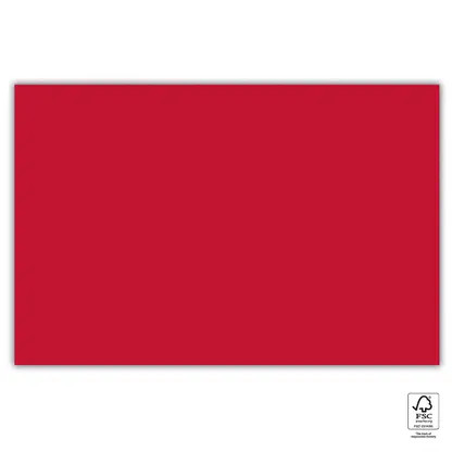 Red Unicolour Paper Tablecover 120x180 cm