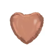 Colour Rose gold Heart, heart foil balloon 46 cm