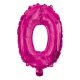 Hot Pink number 0 foil balloon 95 cm