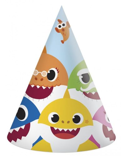 Baby Shark Fun in the Sun party hat, 6 pcs