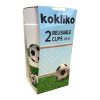 Football Soccer Field plastic cup 2 pieces set 230 ml