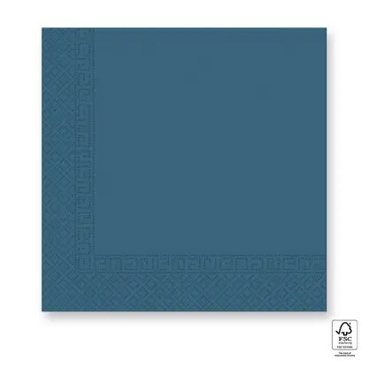 Blue Unicolour blue napkin 20 pcs 33x33 cm FSC