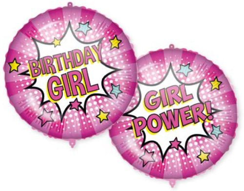 Happy Birthday Girl foil balloon 46 cm