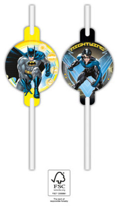 Batman Rogue Rage paper straw 4 pcs set FSC