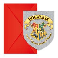 Harry Potter Hogwarts Houses party invitation set of 6 FSC