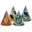 Harry Potter Hogwarts Houses Party Hat, Napoleon Hat 6 pcs FSC