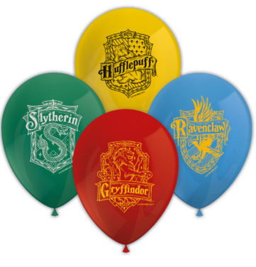 Harry Potter Hogwarts Houses air-balloon, balloon 8 pcs