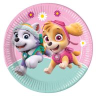 Paw Patrol Skye and Everest paper plate 8 pcs 23 cm FSC