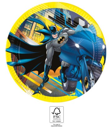 Batman Rogue Rage paper plate 8 pcs 23 cm FSC