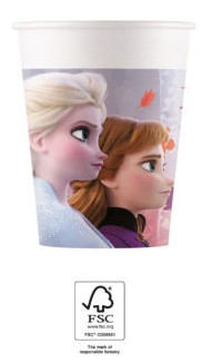 Disney Frozen Leaf paper cup 8 pcs 200 ml FSC