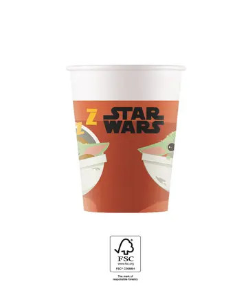 Star Wars Mandalorian Cup Paper (8 pieces) 200 ml FSC