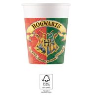 Harry Potter Hogwarts Houses paper cup 8 pcs 200 ml FSC
