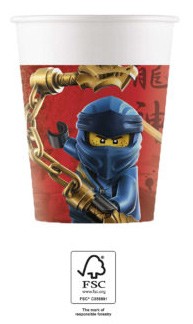 Lego Ninjago paper cup 8 pcs 200 ml FSC