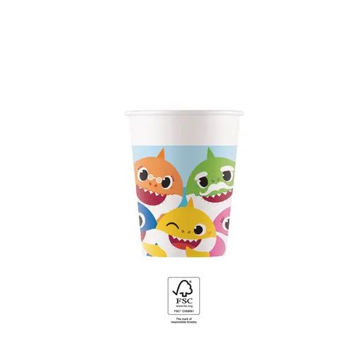 Baby Shark Fun in the Sun paper cup 8 pcs 200 ml FSC