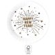 Happy New Year Flares Paper Plate (8 pieces) 23 cm FSC