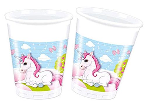 Unicorn Castle plastic cup 8 pcs 200 ml