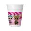 LOL Surprise Glitterati plastic cup set 8 pcs 200 ml